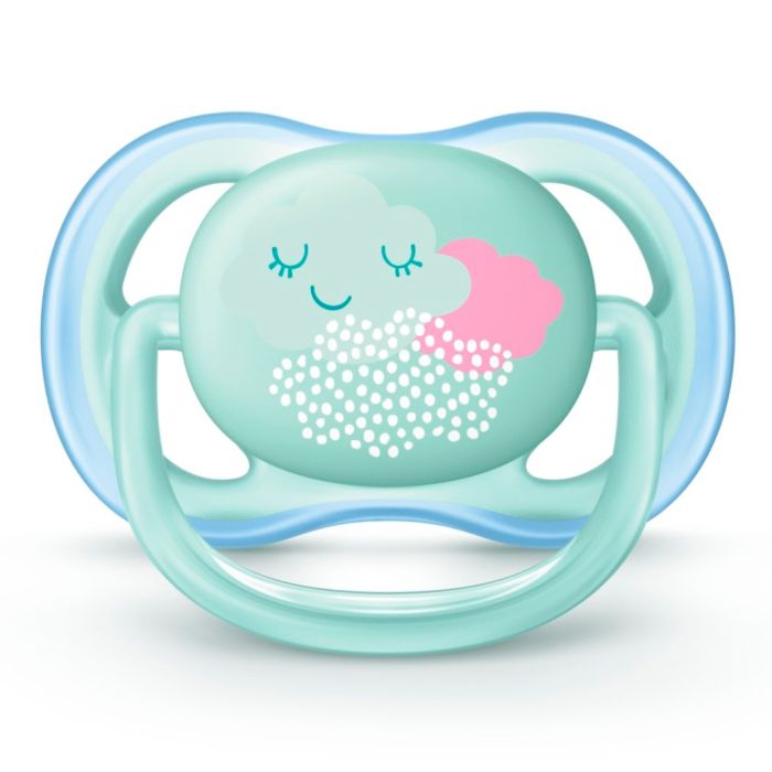 Комплект силіконових пустушок у футлярі для стерилізації Philips-AVENT Ultra Air, 2шт (SCF343/20)