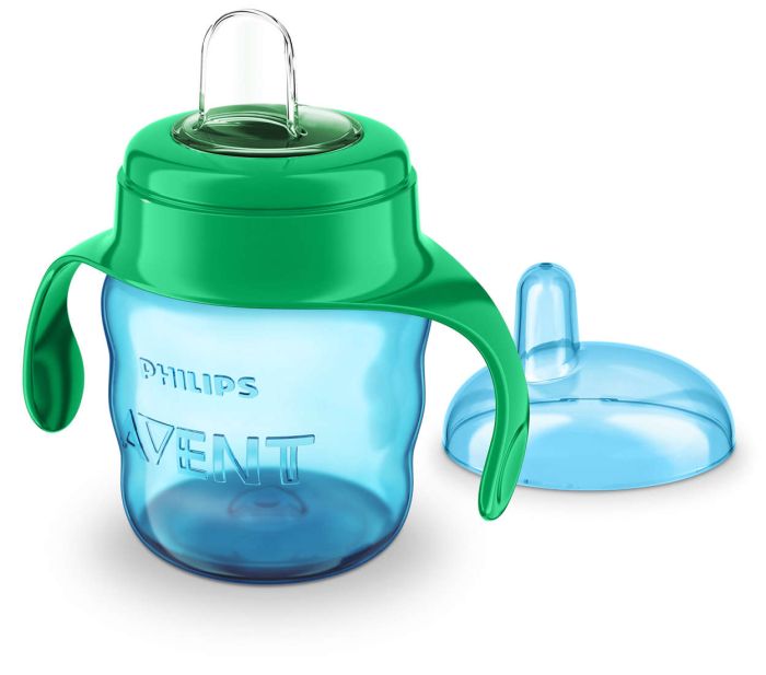 Чашка з м`яким носиком Philips Avent, зелена, 200 мл (SCF551/05)