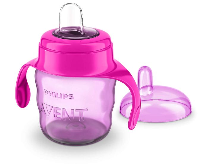 Чашка з м`яким носиком Philips Avent, рожева, 200 мл (SCF551/03)
