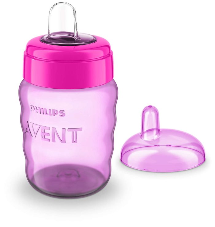 Чашка з м`яким носиком Philips Avent, рожева, 260 мл (SCF553/00)