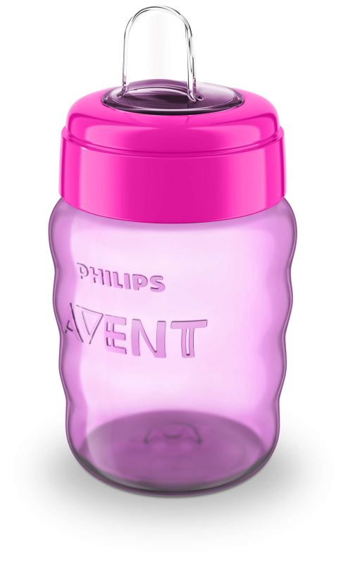 Чашка з м`яким носиком Philips Avent, рожева, 260 мл (SCF553/00)