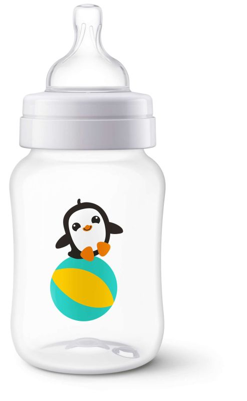 Пляшечка для годування Philips Avent Classic+, пінгвін, 260 мл (SCF574/14)