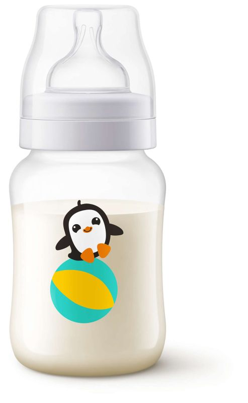 Пляшечка для годування Philips Avent Classic+, пінгвін, 260 мл (SCF574/14)