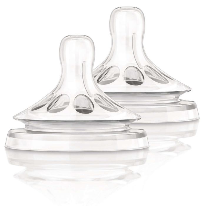 Соска силіконова Philips Avent Natural, повільний потік, 2 шт. (SCF652/27)