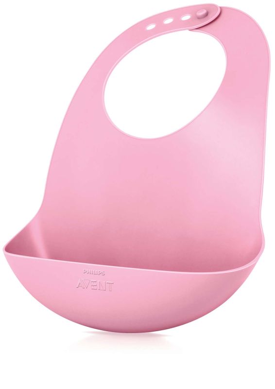 М`який слинявчик з кишенькою Philips Avent, рожевий (SCF736/00)
