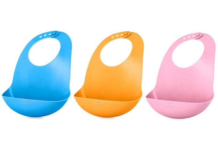 М`який слинявчик з кишенькою Philips Avent, рожевий (SCF736/00)
