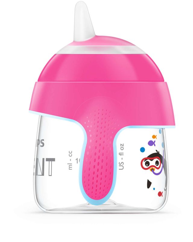 Чашка з носиком Philips Avent, непроливайка, рожева, 200 мл (SCF751/07)