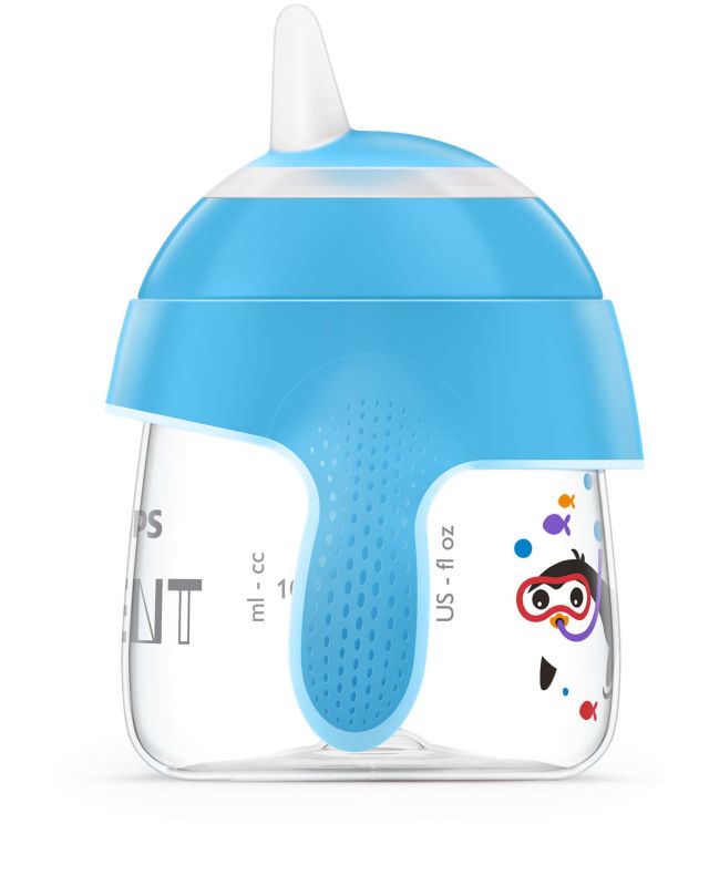 Чашка з носиком Philips Avent, непроливайка, блакитна, 200 мл (SCF751/05)