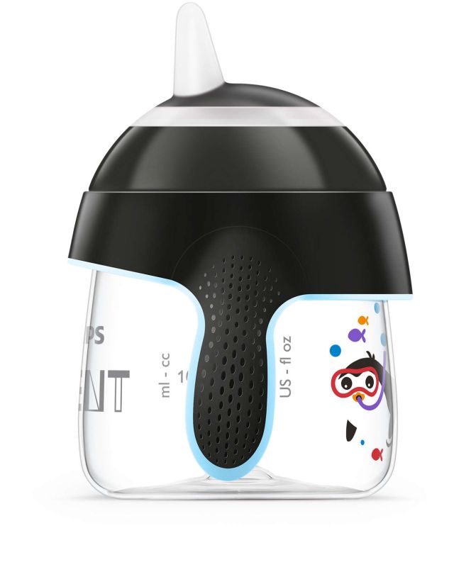 Чашка з носиком Philips Avent, непроливайка, чорний, 200 мл (SCF751/00)
