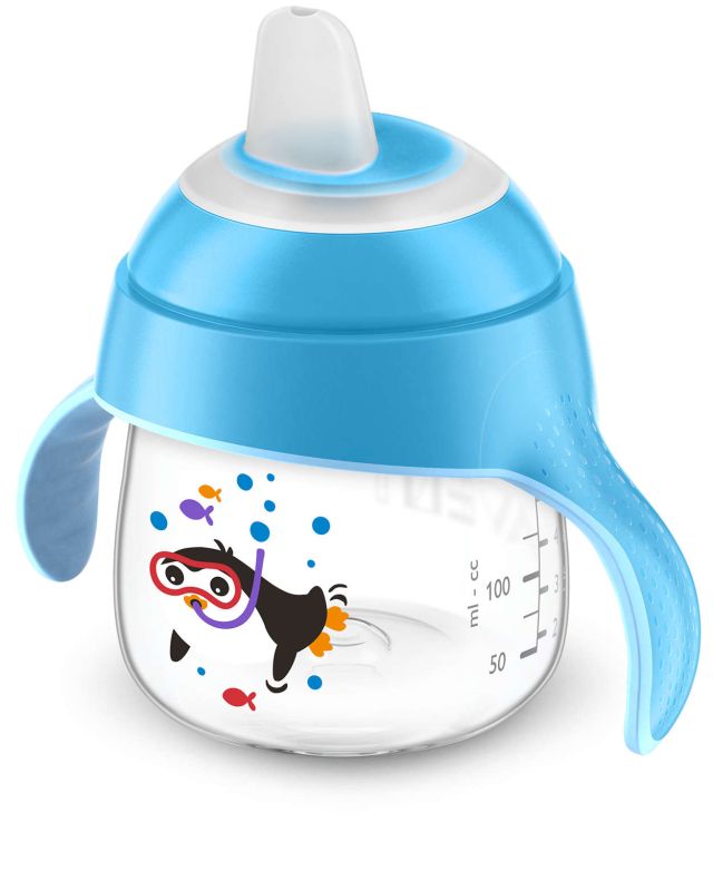 Чашка з носиком Philips Avent, непроливайка, блакитна, 200 мл (SCF751/05)