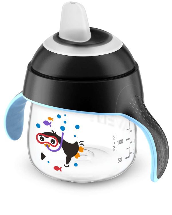 Чашка з носиком Philips Avent, непроливайка, чорний, 200 мл (SCF751/00)