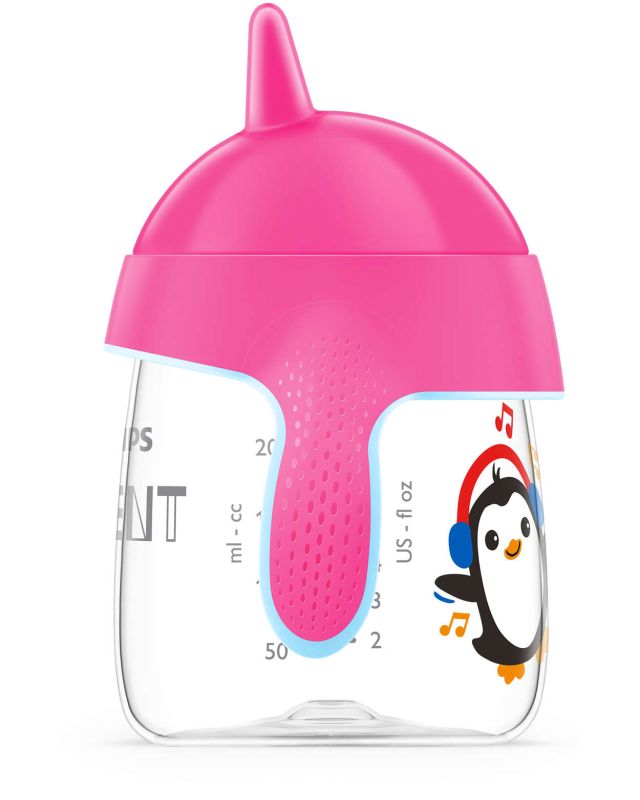 Чашка з твердим носиком Philips Avent, непроливайка, рожева, 200 мл (SCF753/07)