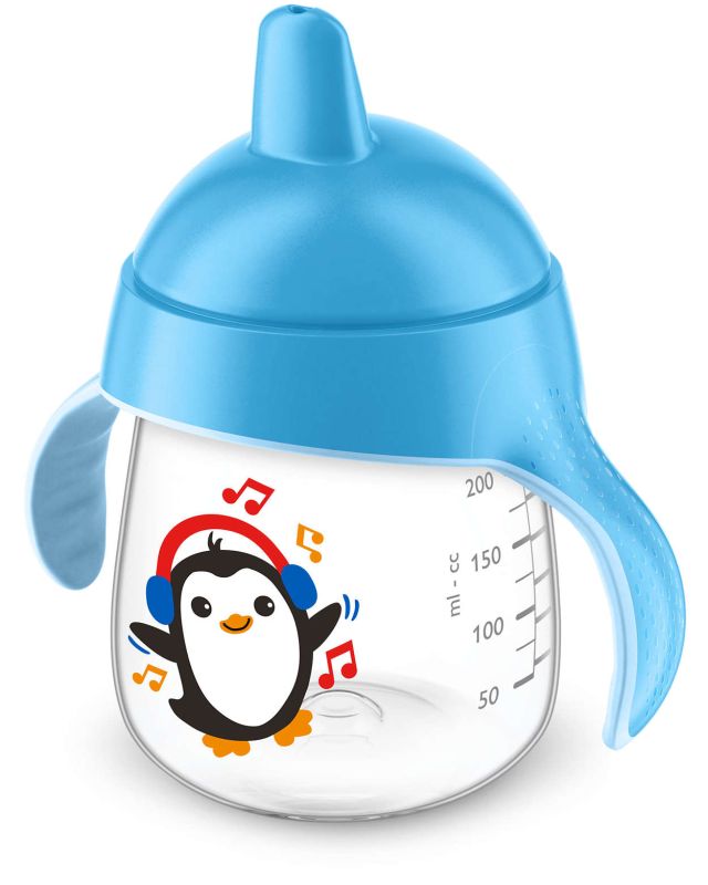 Чашка з твердим носиком Philips Avent, непроливайка, блакитна, 200 мл (SCF753/05)
