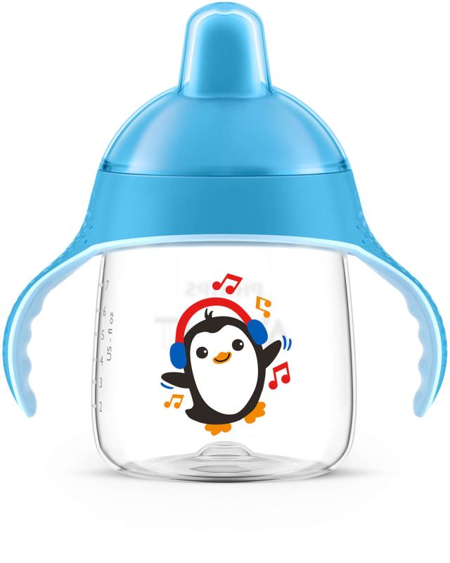 Чашка з твердим носиком Philips Avent, непроливайка, блакитна, 200 мл (SCF753/05)