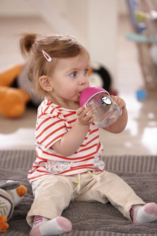 Чашка з твердим носиком Philips Avent, непроливайка, рожева, 200 мл (SCF753/07)