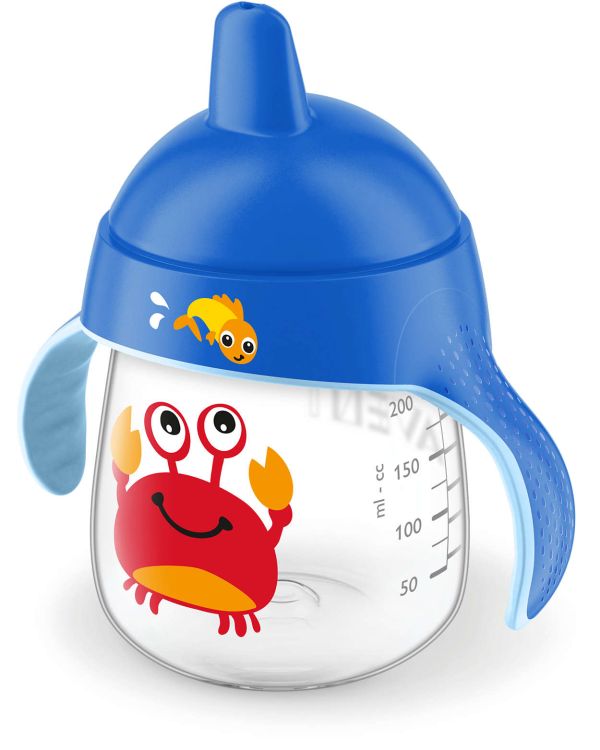 Чашка з твердим носиком Philips Avent, непроливайка, синя, 260 мл (SCF753/04)