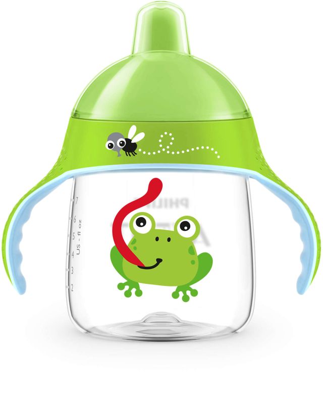 Чашка з твердим носиком Philips Avent, непроливайка, зелена, 260 мл (SCF753/04)