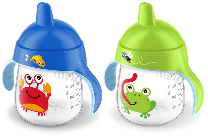 Чашка з твердим носиком Philips Avent, непроливайка, синя, 260 мл (SCF753/04)