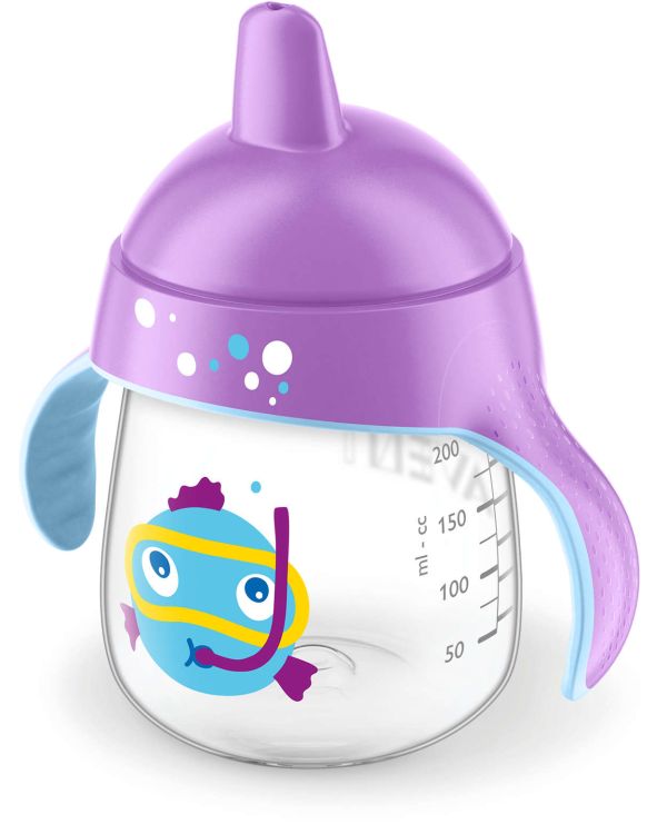 Чашка з твердим носиком Philips Avent, непроливайка, фіолетова, 260 мл (SCF753/06)