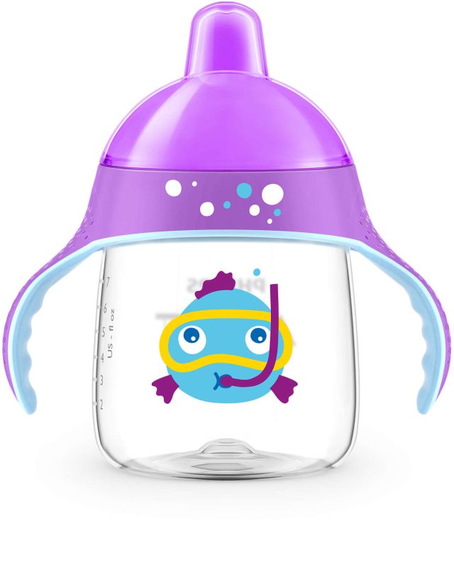 Чашка з твердим носиком Philips Avent, непроливайка, фіолетова, 260 мл (SCF753/06)