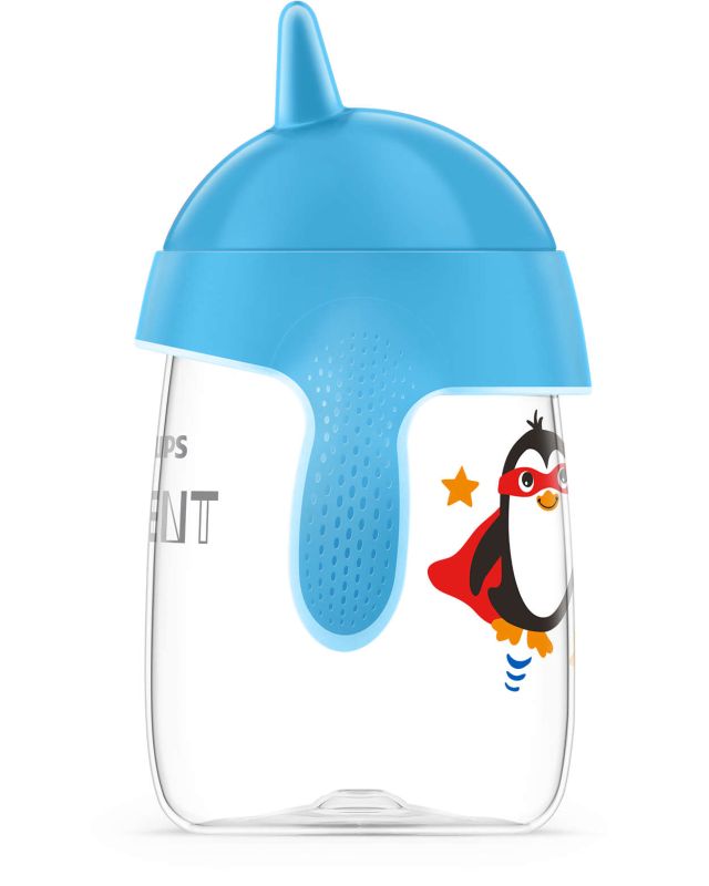 Чашка з носиком Philips Avent, непроливайка, блакитна, 340 мл (SCF755/00)
