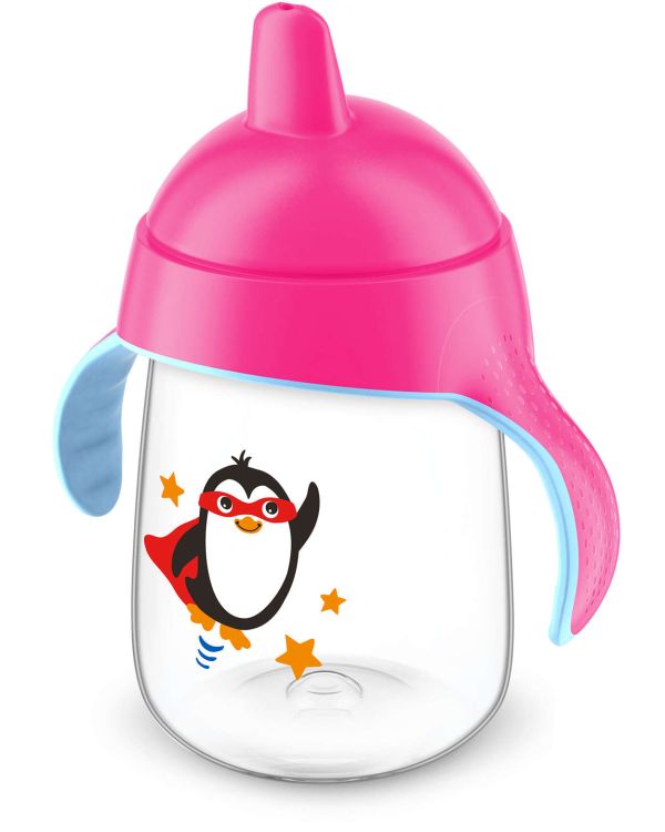 Чашка з носиком Philips Avent, непроливайка, рожева, 340 мл (SCF755/00)