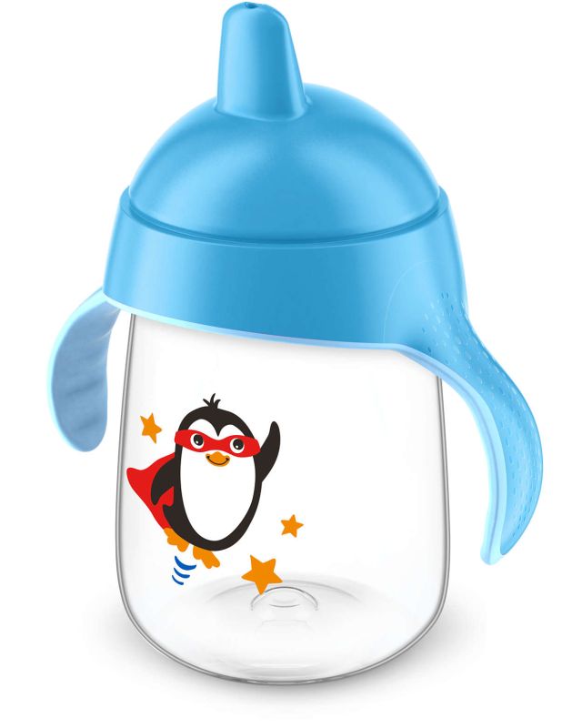 Чашка з носиком Philips Avent, непроливайка, блакитна, 340 мл (SCF755/00)