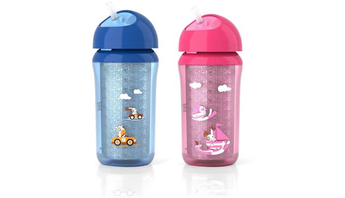 Термочашка з трубочкою Philips Avent, рожева, 260 мл (SCF766/00)
