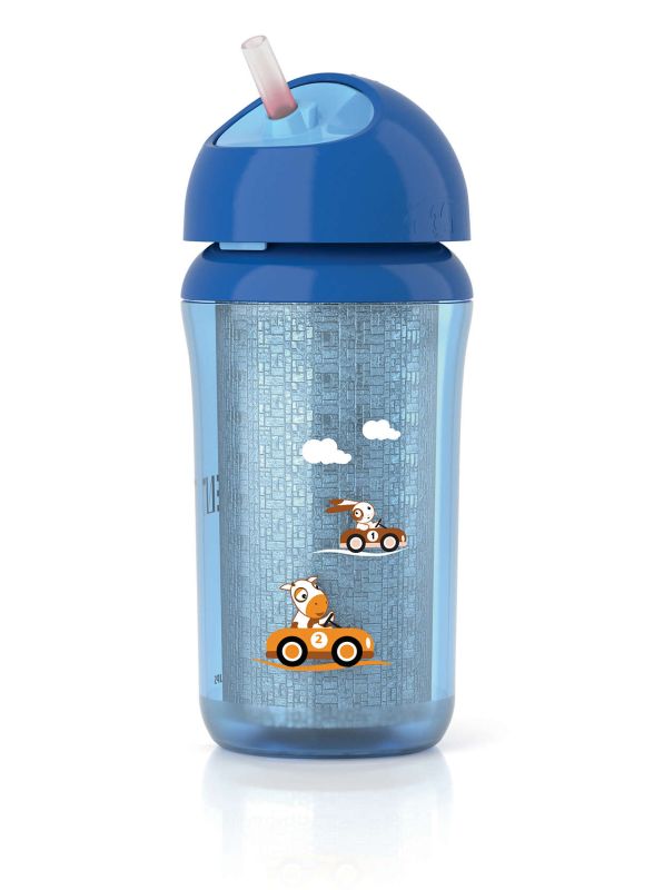Термочашка з трубочкою Philips Avent, блакитна, 260 мл (SCF766/00)