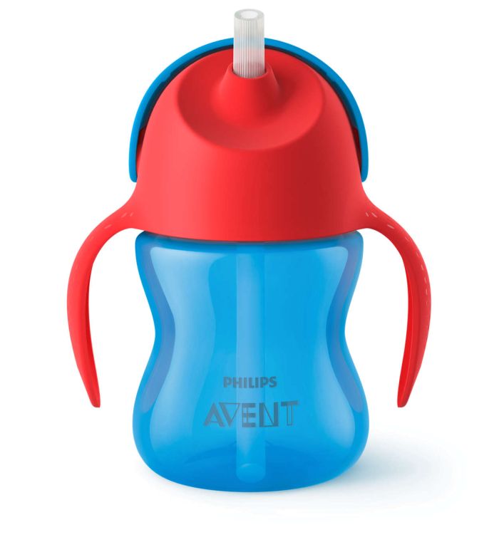 Чашка з гнучкою трубочкою Philips Avent, для хлопчиків, 200 мл (SCF796/01)