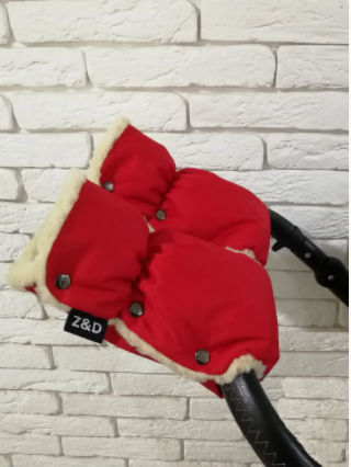 Перчатки-муфточки на коляску ZD NEY Червоні