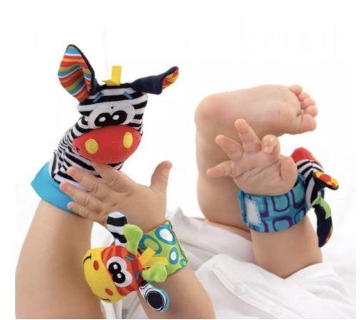 Набір з брязгальцами (шкарпетки та браслетік)  Sozzy