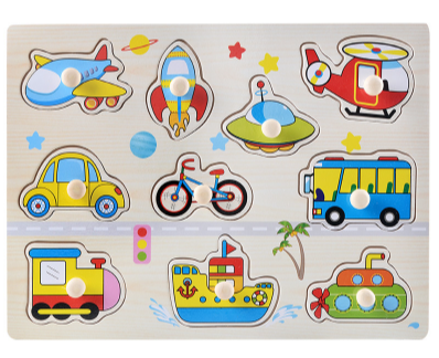 Дерев'яні пазли-вкладки, Транспорт,  А 3007