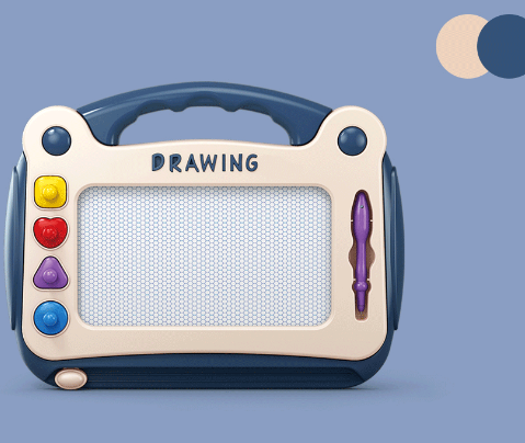 Магнитна дошка для малювання, блакитна