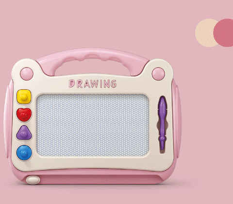 Магнитна дошка для малювання, рожева