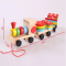 Дерев'яний паровозик-геометрика