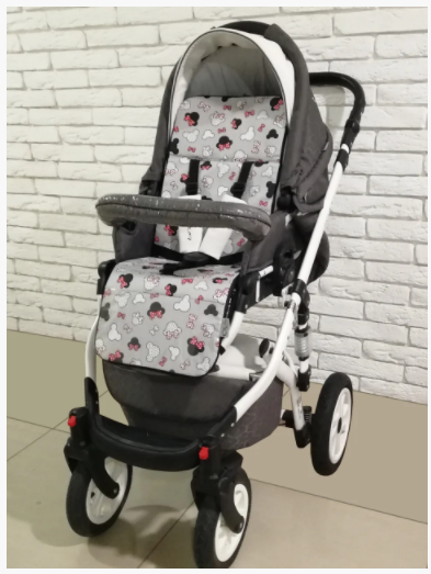 Матрац в коляску,ортопедичний Кокос Ok Style Міккі (Червоні)