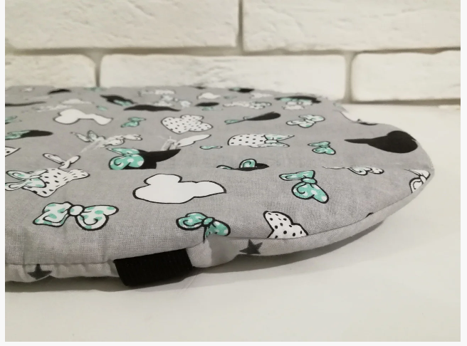 Матрацик-вкладиш у коляску універсальний двосторонній Z&D New (turquoise mickey)