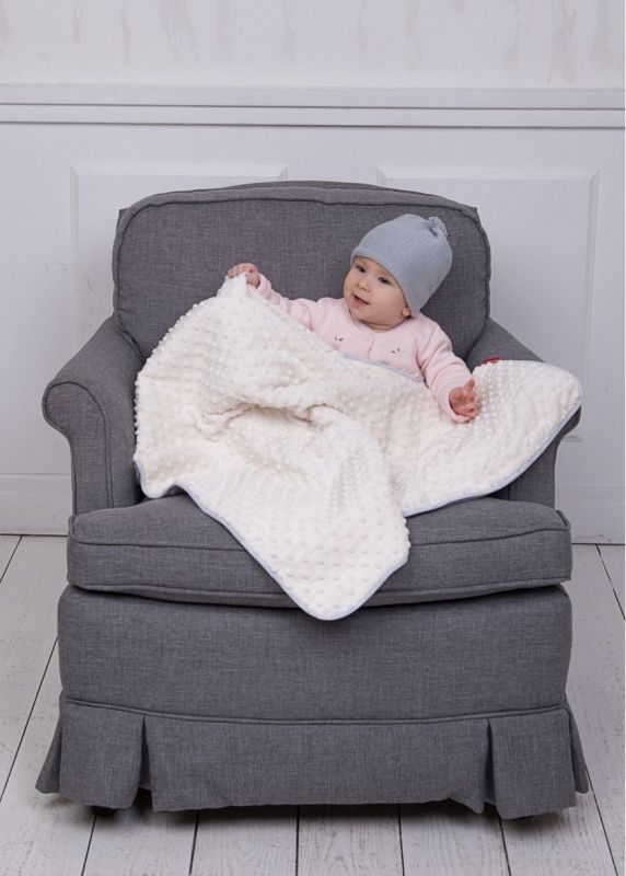 Плед від СОО, теплий, 75*100 см, молочний