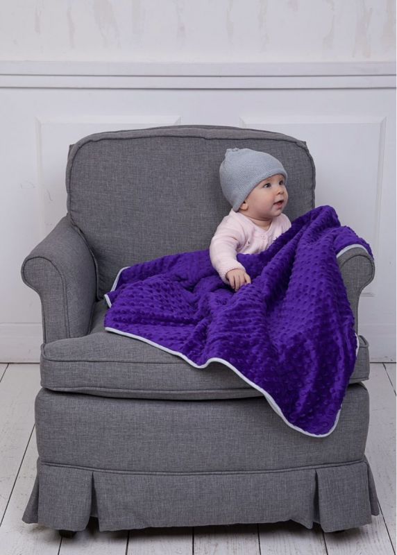 Плед від СОО, теплий, 75*100 см, пурпурний