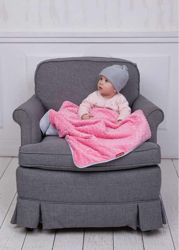 Плед від СОО, теплий, 75*100 см, рожевий